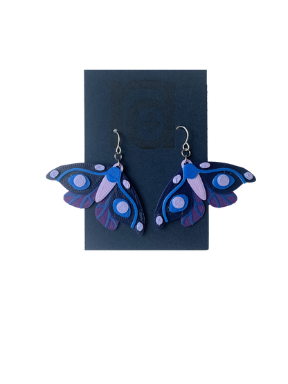Thank You Very Moth 3D Printed Earrings