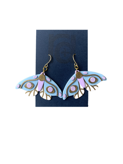 Thank You Very Moth 3D Printed Earrings