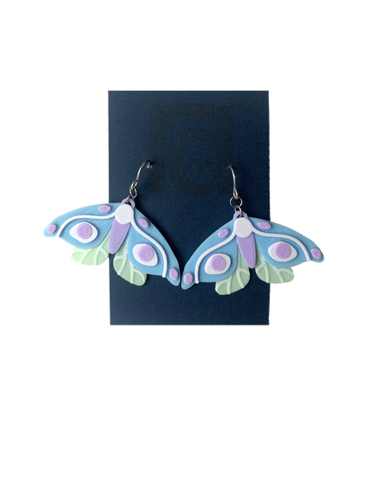 Thank You Very Moth 3D Printed Earrings
