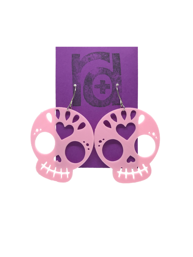 Trick or Treat Yo'Self 3D Printed Earrings