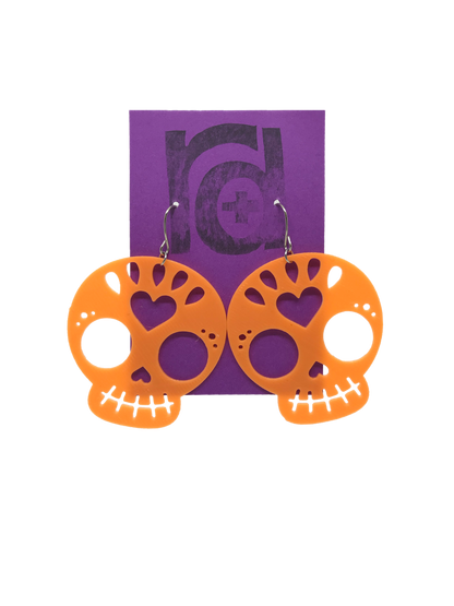 Trick or Treat Yo'Self 3D Printed Earrings
