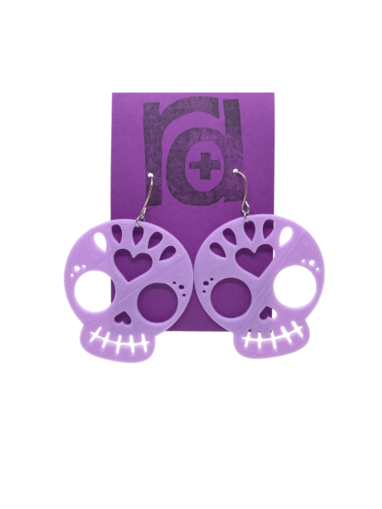 Trick or Treat Yo'Self 3D Printed Earrings