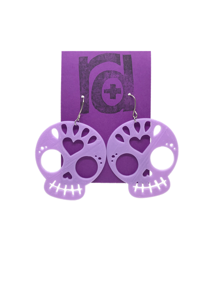 Trick or Treat Yo'Self 3D Printed Earrings