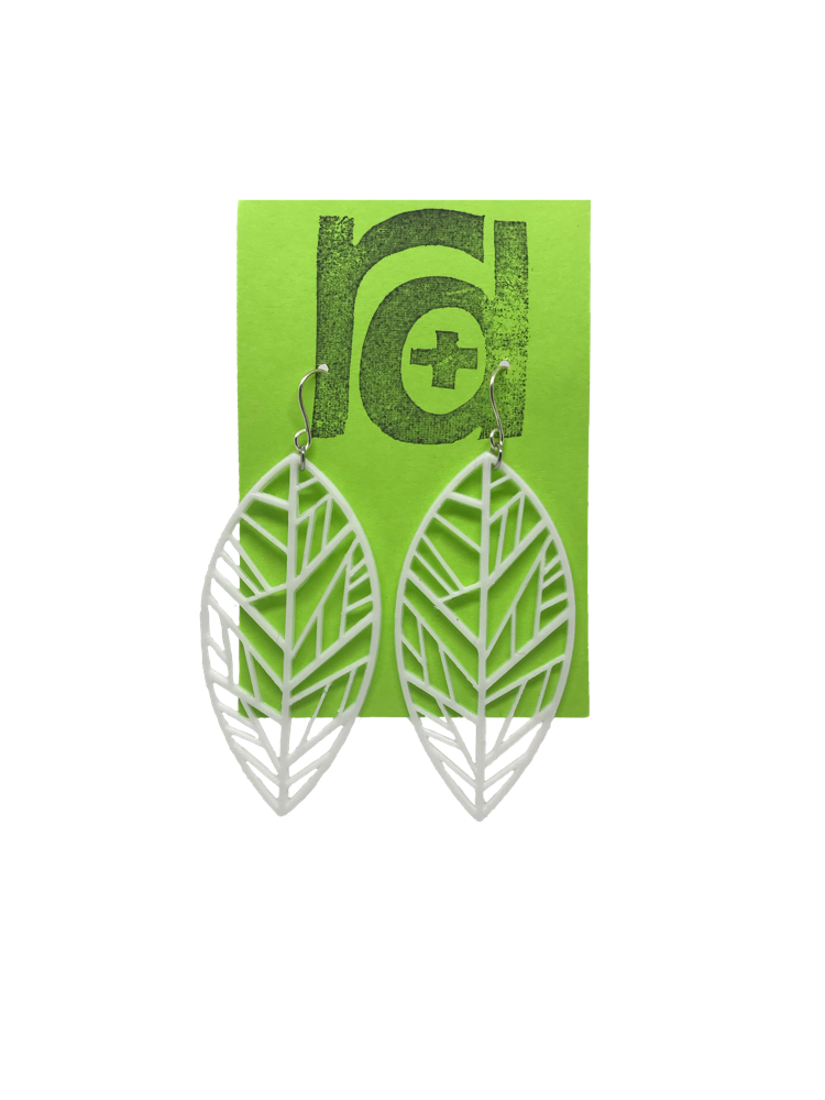 Unbe-leaf-able 3D Printed Earrings