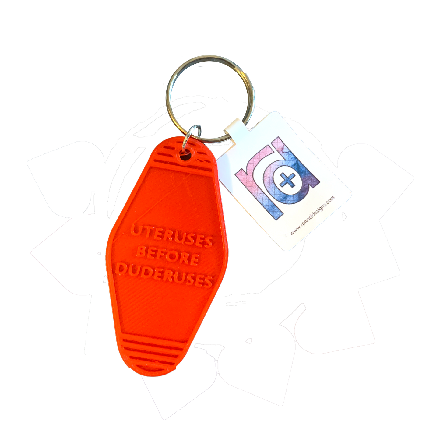 Cheeky 3D Printed Vintage Style Keychains