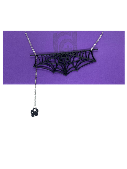 Walking Into Spiderwebs 3D Printed Necklace