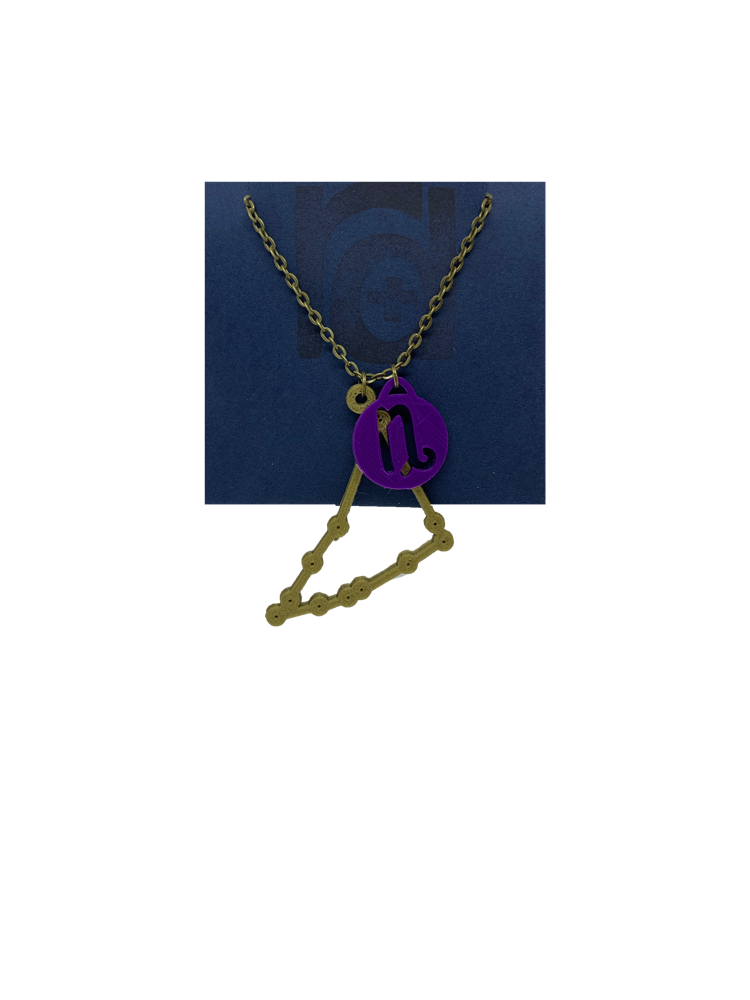 Written in the Stars 3D Printed Necklace