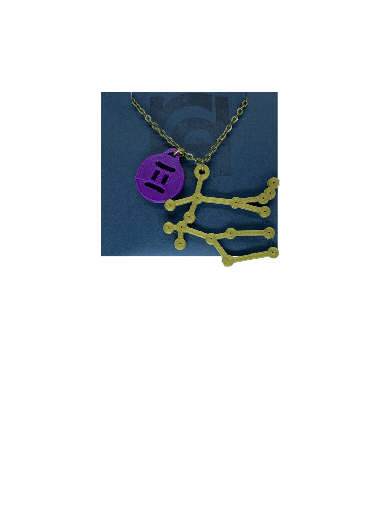 Written in the Stars 3D Printed Necklace