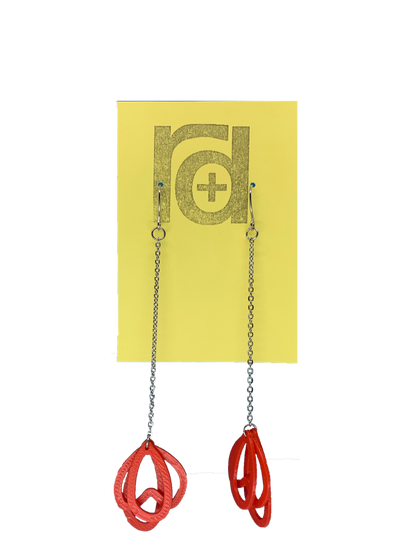 What in Carnation? 3D Printed Earrings