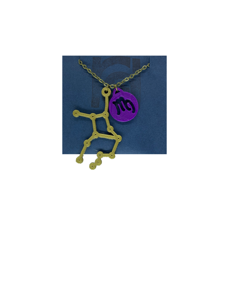 Written in the Stars 3D Printed Necklace
